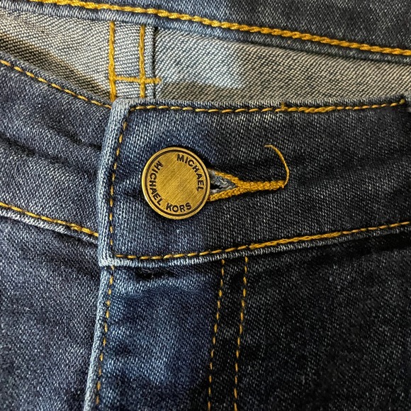 Michael Kors Mid Rise Skinny Jeans Dark Wash Blue Women's Size 2 - Picture 7 of 10
